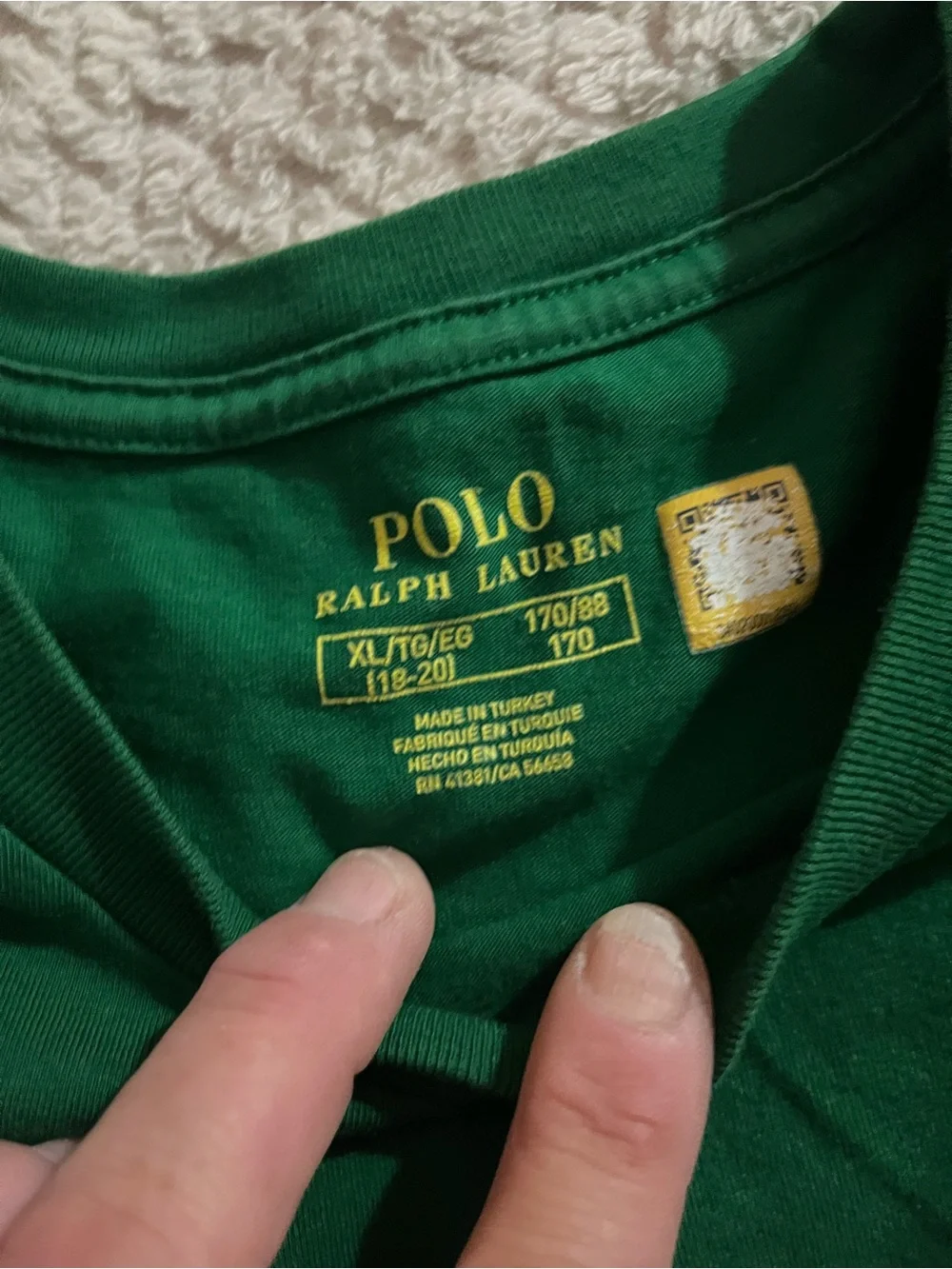 Ralph Lauren Green Polo Bear Basketball Graphic Tee